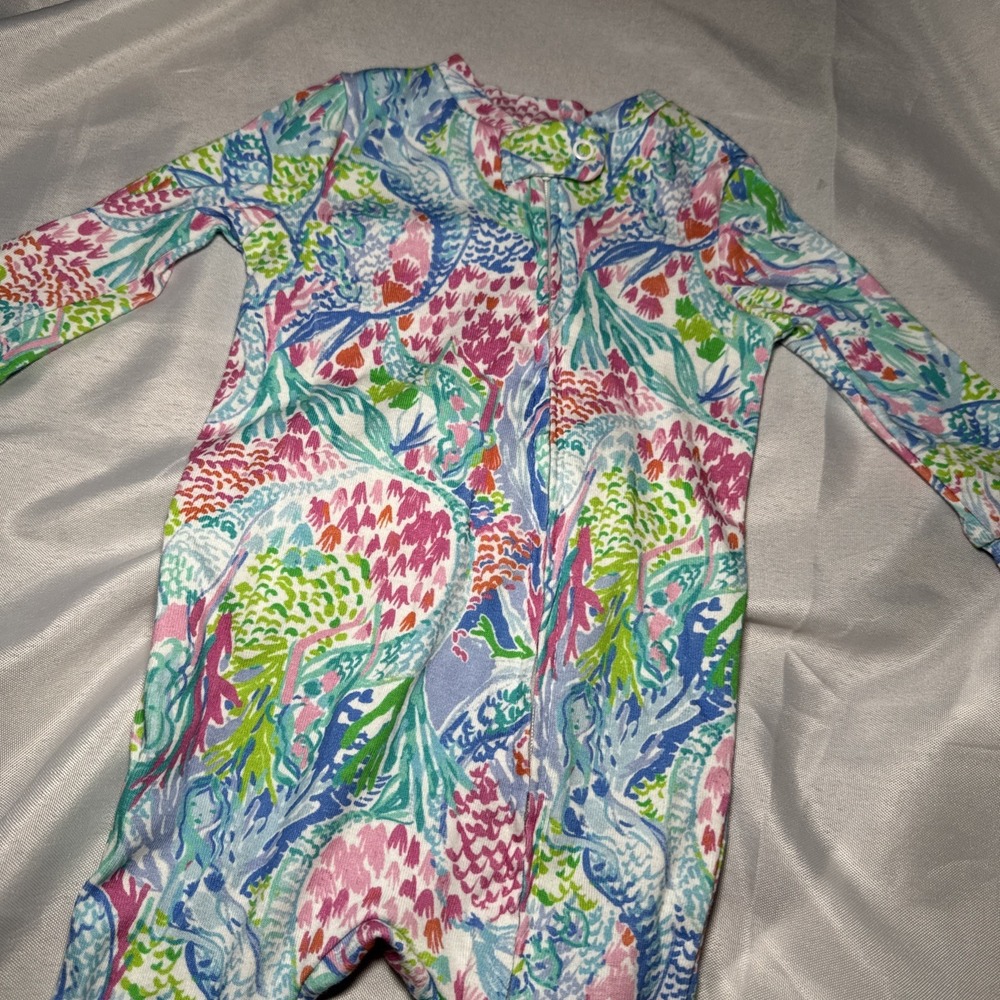 Lilly Pulitzer Pottery Barn Baby Pajama SIZE 6-9 MONTHS